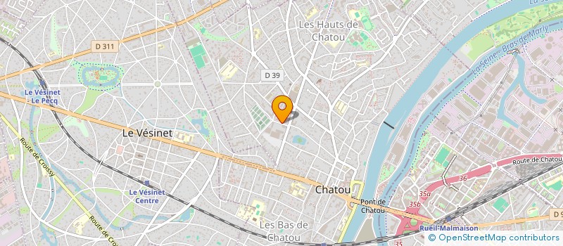 localisation de l'entreprise CDP ORGANISATION  CHATOU