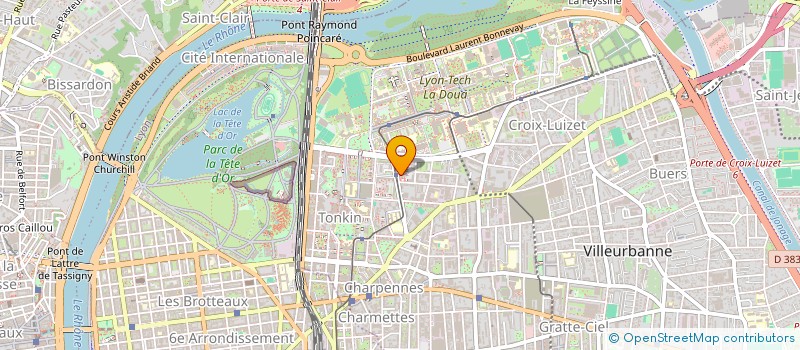 localisation de l'entreprise CDP PEINTURE  VILLEURBANNE