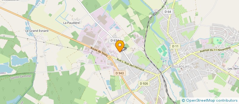 localisation de l'entreprise CDP1 à BUZANCAIS