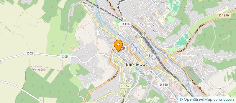 localisation de l'entreprise CDPE MEUSE à BAR-LE-DUC