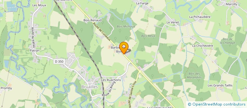 localisation de l'entreprise CDPF IMMO  BRUAILLES