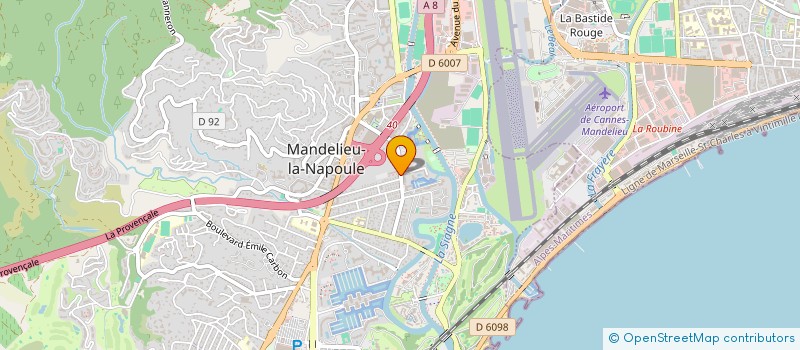 localisation de l'entreprise CDPGM  MANDELIEU-LA-NAPOULE