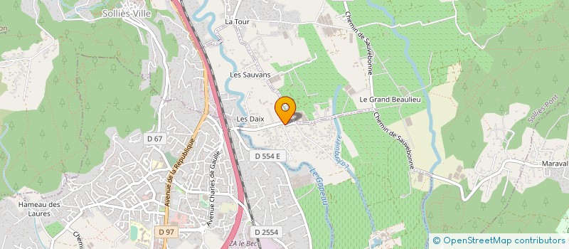 localisation de l'entreprise CDPI  SOLLIES-VILLE