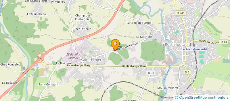 localisation de l'entreprise CDPS BY SOUMAGNE à LA ROCHEFOUCAULD-EN-ANGOUMOIS