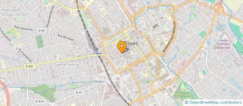 localisation de l'entreprise CDPT à TROYES