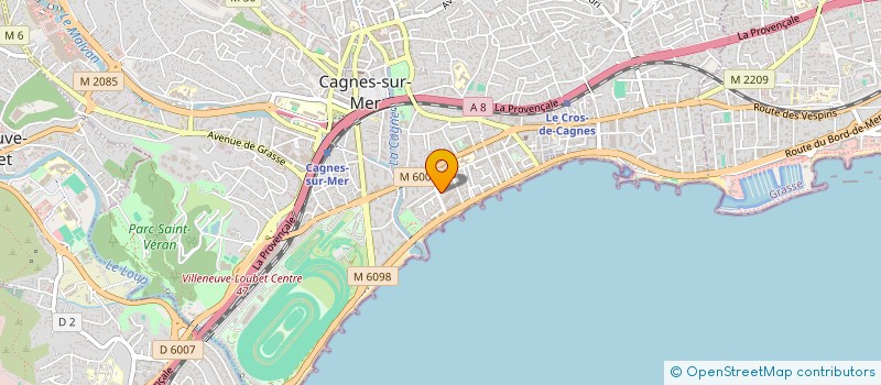 localisation de l'entreprise CDR INVEST à CAGNES-SUR-MER
