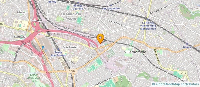 localisation de l'entreprise CDR PARTENAIRES à VILLEMOMBLE