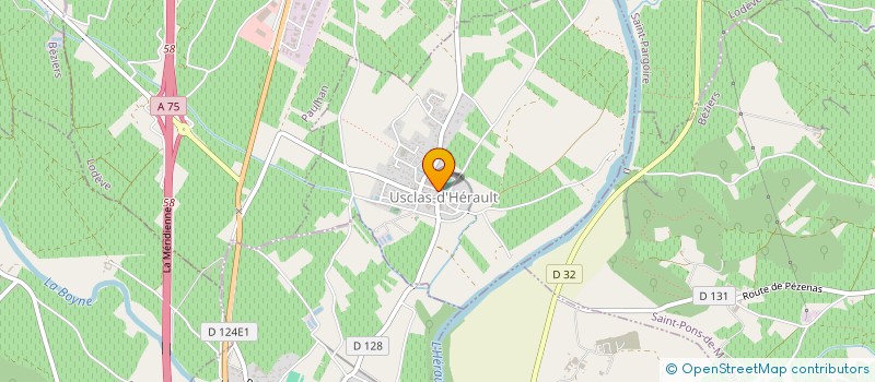 localisation de l'entreprise CDREF  USCLAS-D'HERAULT