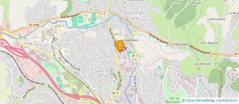 localisation de l'entreprise CDS à ROANNE