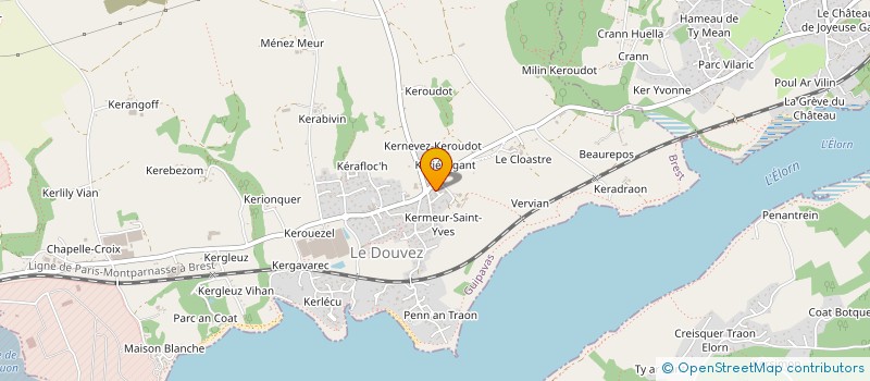 localisation de l'entreprise CDS  GUIPAVAS