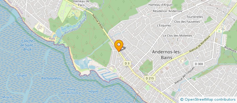 localisation de l'entreprise CDS BOIS ET FORETS  ANDERNOS-LES-BAINS