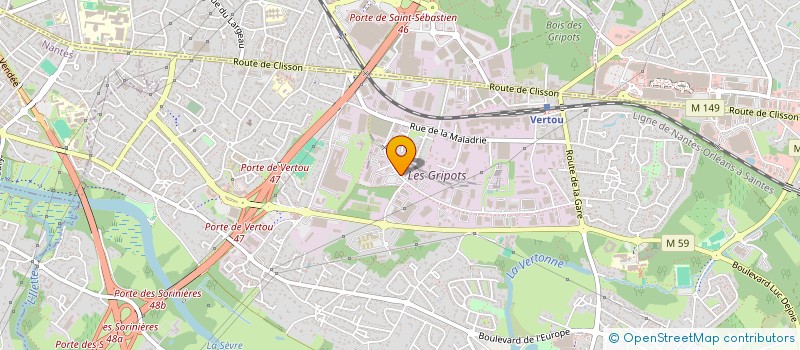 localisation de l'entreprise CDS CUISINE DEPANNAGE SERVICE  VERTOU