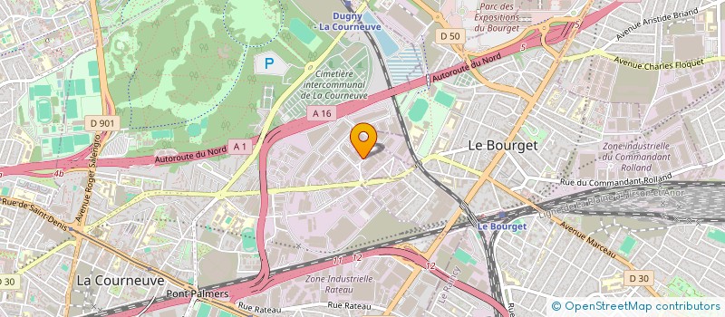 localisation de l'entreprise CDS EXPRESS à LA COURNEUVE