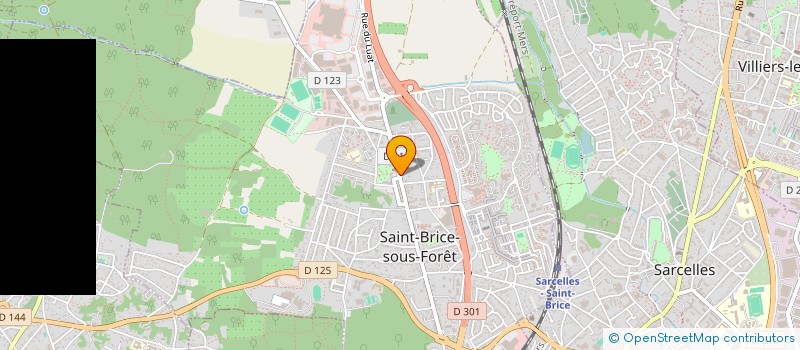 localisation de l'entreprise CDS OPHTALMOLOGIQUE A L'OEIL  SAINT-BRICE-SOUS-FORET