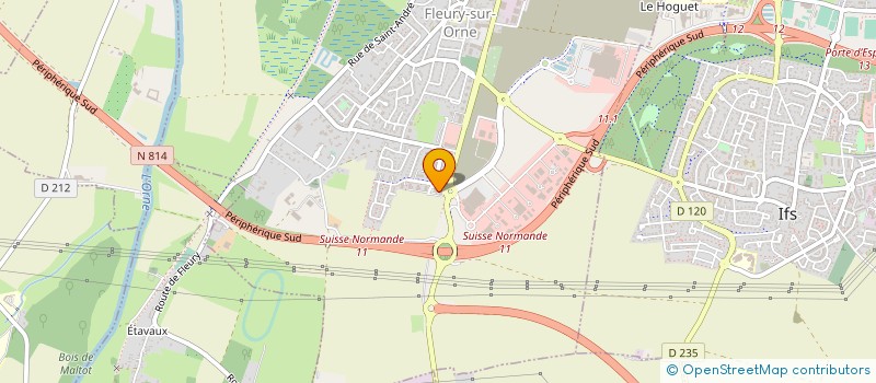 localisation de l'entreprise CDS PROMOTION  FLEURY-SUR-ORNE