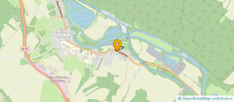 localisation de l'entreprise CDSB CONCEPTION à FLAVIGNY-SUR-MOSELLE