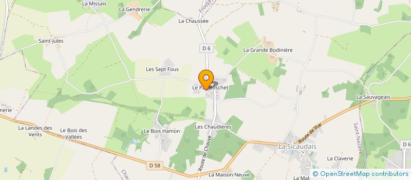 localisation de l'entreprise CDSM RENOV' à CHAUMES-EN-RETZ