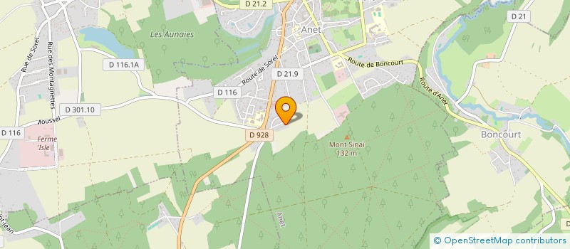 localisation de l'entreprise CDSP D'ANET à ANET