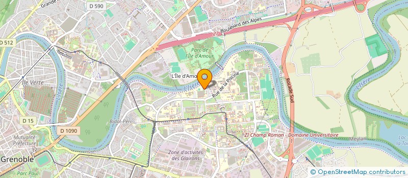 localisation de l'entreprise CDSU COMITE DEPARTEMENTAL SPORT UNIVERVI  SAINT-MARTIN-D'HERES