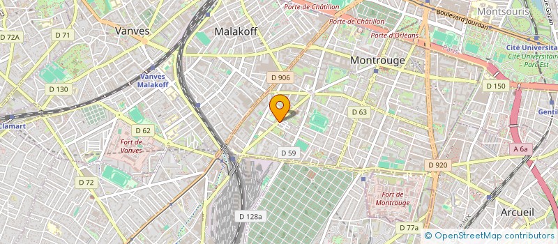localisation de l'entreprise CDT  MONTROUGE