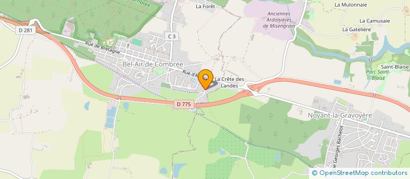 localisation de l'entreprise CDTAL à OMBREE D'ANJOU