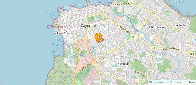 localisation de l'entreprise CDTG SANTE SOCIAUX  CAYENNE