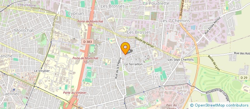 localisation de l'entreprise CDTT CHEKCHAK DJELID TARFAOUI TRANSPORT à BRON