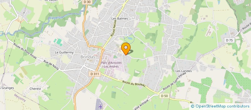 localisation de l'entreprise CDU HOLDING à BRINDAS