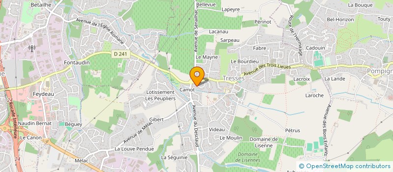 localisation de l'entreprise CDUM EXPERTISE  TRESSES