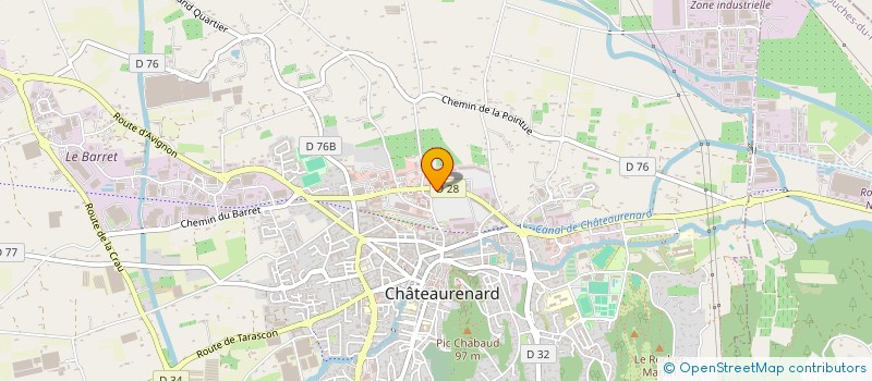 localisation de l'entreprise CDV  CHATEAURENARD