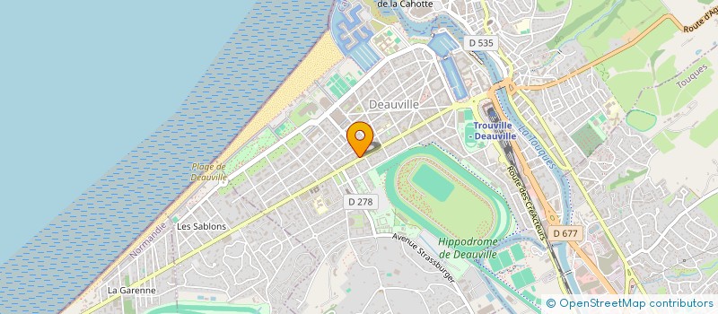 localisation de l'entreprise CDV - CONCEPTEUR DE VOYAGES à DEAUVILLE