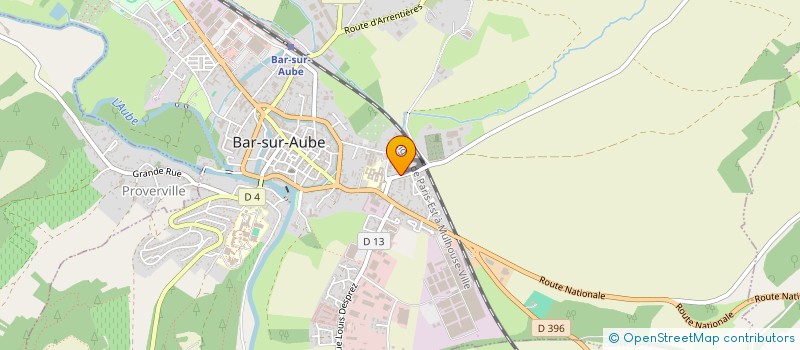 localisation de l'entreprise CDV CONSEIL à BAR-SUR-AUBE
