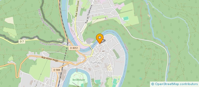 localisation de l'entreprise CDV GIVET à FUMAY
