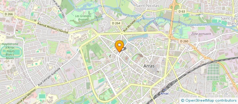 localisation de l'entreprise CDV IMMOBILIERE à ARRAS