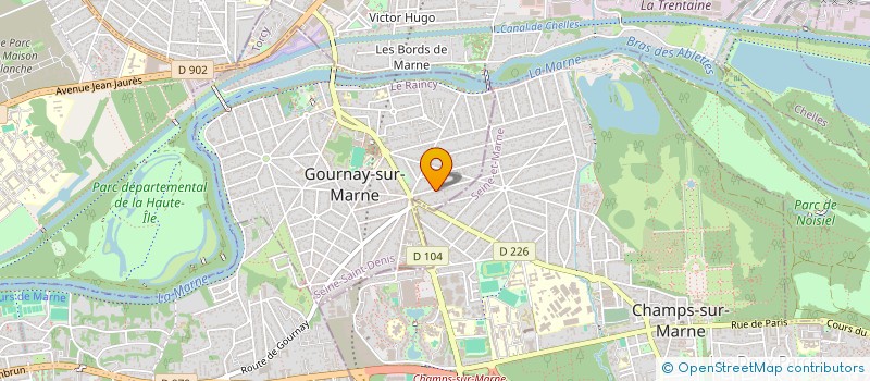 localisation de l'entreprise CDV PLOMBERIE CHAUFFAGE à GOURNAY-SUR-MARNE