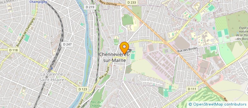 localisation de l'entreprise CDV SIGNALETIQUE  CHENNEVIERES-SUR-MARNE