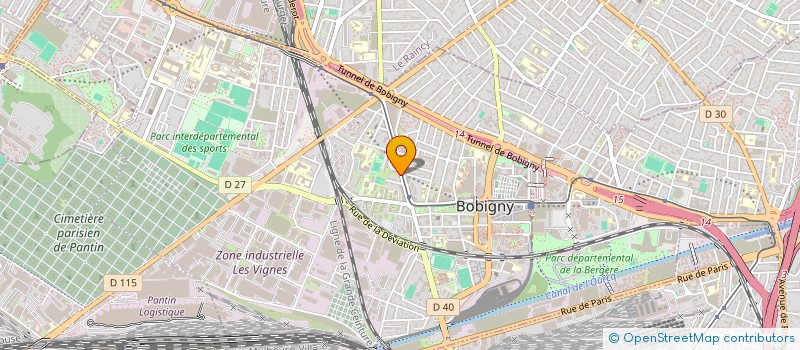 localisation de l'entreprise CDV VIDEO  BOBIGNY
