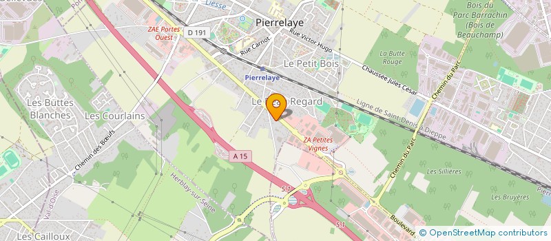 localisation de l'entreprise CDVAP  PIERRELAYE