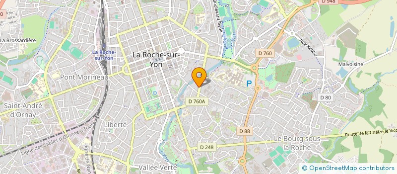 localisation de l'entreprise CDVB IMMO  LA ROCHE-SUR-YON