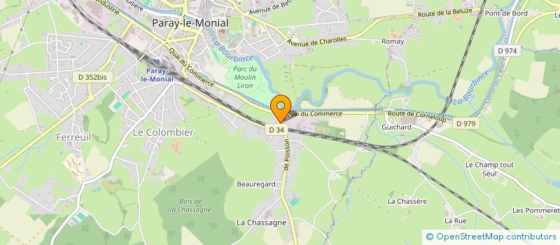 localisation de l'entreprise CDVF FACADES  PARAY-LE-MONIAL