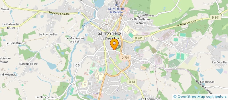 localisation de l'entreprise CDVL 40 à SAINT-YRIEIX-LA-PERCHE