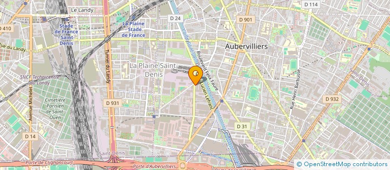 localisation de l'entreprise CDX  AUBERVILLIERS