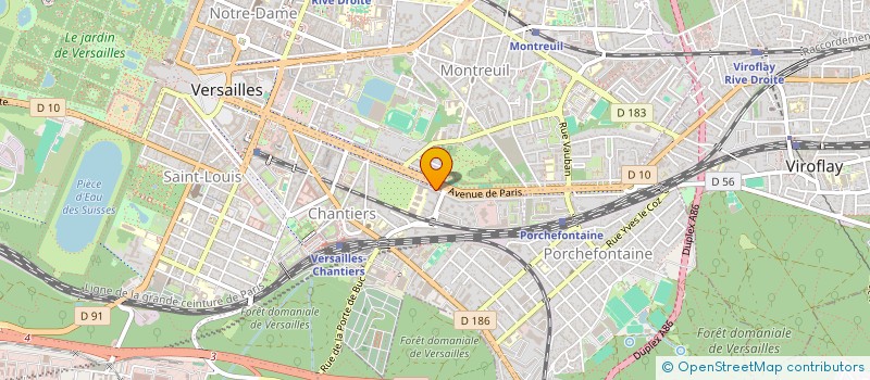localisation de l'entreprise CDXE à VERSAILLES