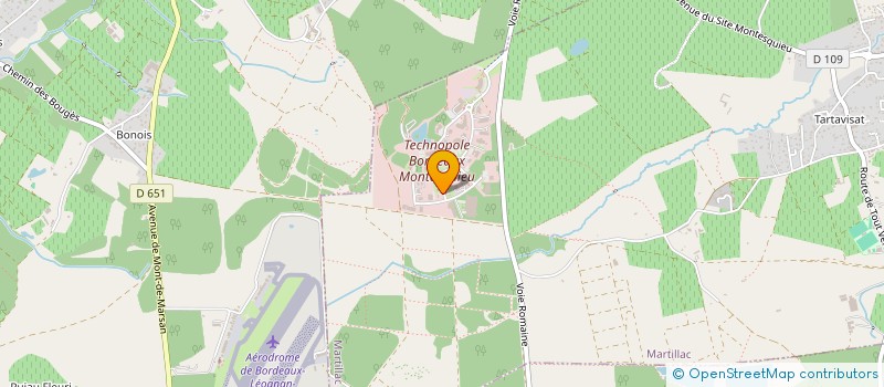 localisation de l'entreprise CE 2 LA  MARTILLAC