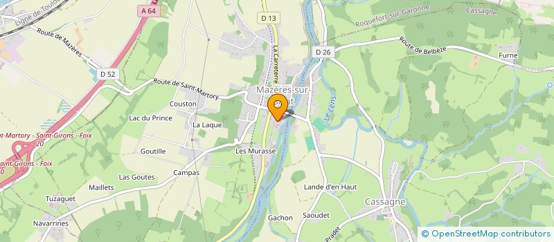 localisation de l'entreprise CE 3M PURIFICATION  MAZERES-SUR-SALAT