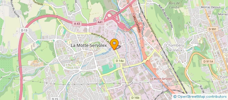 localisation de l'entreprise CE  LA MOTTE-SERVOLEX