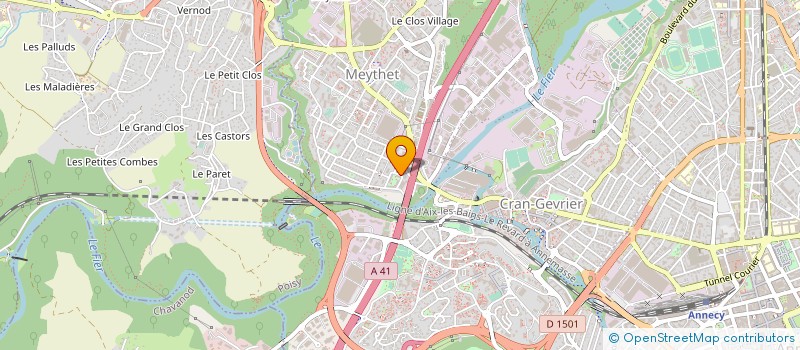 localisation de l'entreprise CE  ADTP  ANNECY