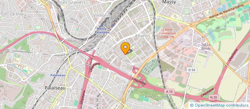localisation de l'entreprise CE ALSTHOM DRE COMIT ETS ALSTH à MASSY