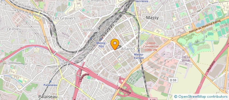 localisation de l'entreprise CE ALSTOM POWER MASSY à MASSY