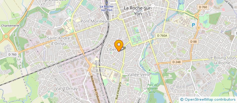 localisation de l'entreprise CE ARIA 85 à LA ROCHE-SUR-YON